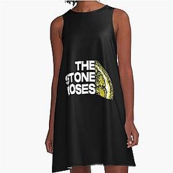 Stone Roses Merch Tsr Logo A-Line Dress