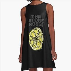 Stone Roses Merch The Stone Roses Lemon A-Line Dress