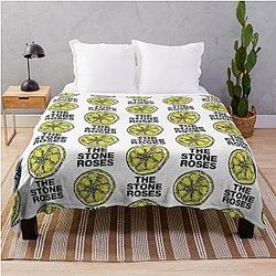 Stone Roses Merch The Stone Roses Lemon Throw Blanket -> Stone Roses Merch The Stone Roses Lemon Throw Blanket
