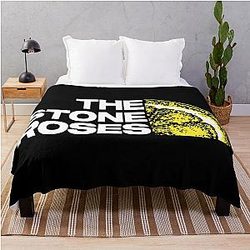 Stone Roses Merch The Stone Roses Logo Throw Blanket