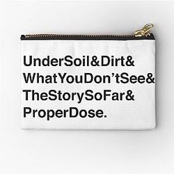 The Story So Far Albums - Under Soil and Dirt, What You See, Proper Dose Zipper Pouch