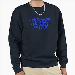 Navy Blue The Story  Pullover Sweatshirt