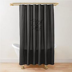 The Story Classic Small Logo T-Shirt Shower Curtain