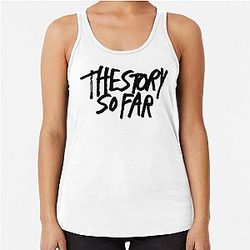 The Story Black Racerback Tank Top