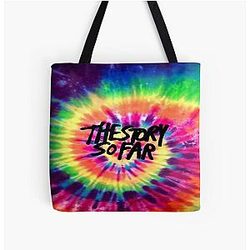 The Story Tie Dye Over Print Tote Bag