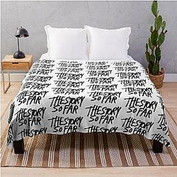 The Story Black Throw Blanket