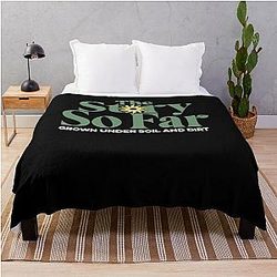 The Story Under Soil and Dirt Throw Blanket