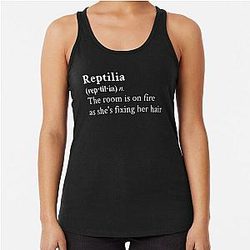 Reptilia by The Strokes Racer Tank Top
