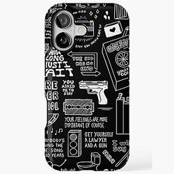 Collage of the Strokes Black iPhone Case