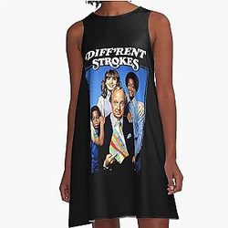 The Strokes A-Line Dress