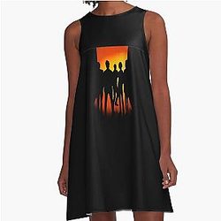 The Strokes A Line Dress