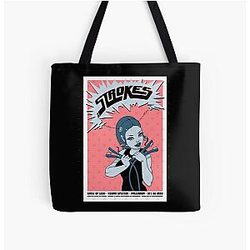 Music the Strokes All Over Print Tote Bag