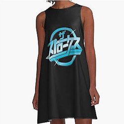The Strokes A-Line Dress