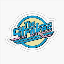 The Strokes Retro logo Sticker