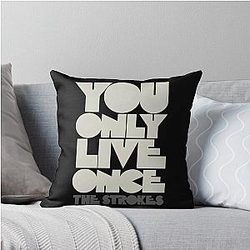 Music by the Strokes Throw Pillow