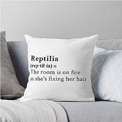Reptilia Throw Pillow