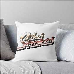 The Strokes Strip Logo Throw Pillow