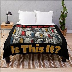 Music The Strokes Throw Blanket