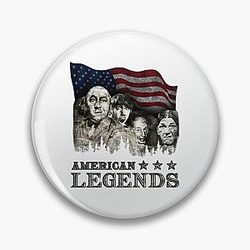 Rushmore The Three Stooges 4th of July American Legends Pin