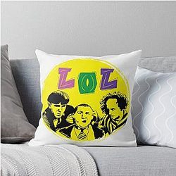The Three Stooges Throw Pillow