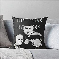 The Three Stooges Throw Pillow