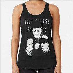 The Three Stooges Larry Moe Curly Racerback Tank Top