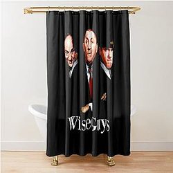 The Three Stooges T-Shirt Wiseguys - The Three Stooges by Haunted Jack's House Shower Curtain