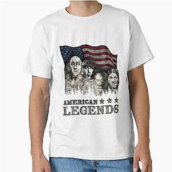 Rushmorons The Three Stooges American Legends 4th of July Classic T-Shirt