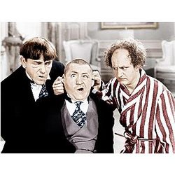 ART.COM Wall Photo The Three Stooges, Moe Howard, Curly Howard, Larry Fine, ca. 1940s, 16 x 12