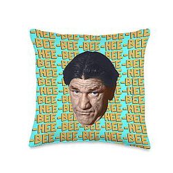 The Three Stooges Shemp Hee Bee Throw Pillow