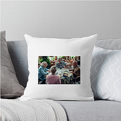 The Thursday Murder Club also features Pierce Brosnan as Ron Ritchie The Thursday Murder Club Pillows Cover