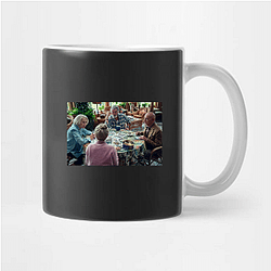 The Thursday Murder Club also features Pierce Brosnan as Ron Ritchie The Thursday Murder Club Mugs