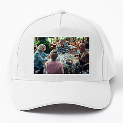 The Thursday Murder Club also features Pierce Brosnan as Ron Ritchie The Thursday Murder Club Hats & Caps