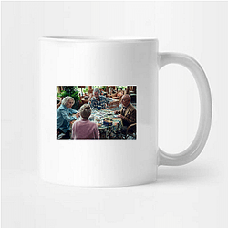 The Thursday Murder Club also features Pierce Brosnan as Ron Ritchie The Thursday Murder Club Mugs