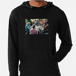 The Thursday Murder Club also features Pierce Brosnan as Ron Ritchie The Thursday Murder Club Hoodies