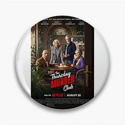 The Thursday Murder Club is a mystery comedy drama movie The Thursday Murder Club Pins