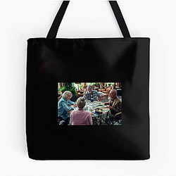 The Thursday Murder Club also features Pierce Brosnan as Ron Ritchie The Thursday Murder Club Bags