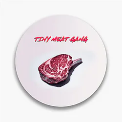 The Tiny Meat Gang Podcast has hosts The Tiny Meat Gang Podcast Pins
