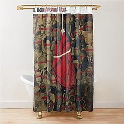 Imaginary used Shower Curtain