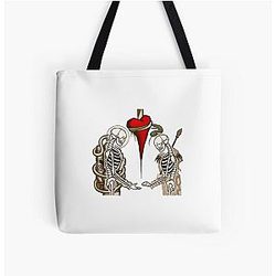 The Used Band All Over Teal Print Tote Bag