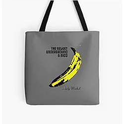 Andy Warhol's The Velvet Underground famous banana design Tote Bag