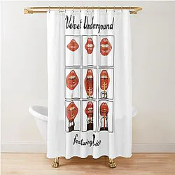 The Velvet Underground Rockband Featuring Nico Shower Curtain