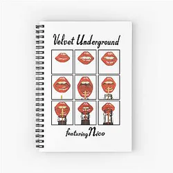 The Velvet Underground Featuring Nico Spiral Notebook