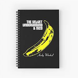 Vintage Banana Velvet Underground Nico Gift Spiral Notebook