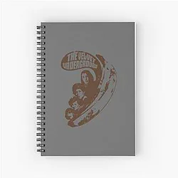 Vintage Legendary Rock Band The Velvet Underground Spiral Notebook