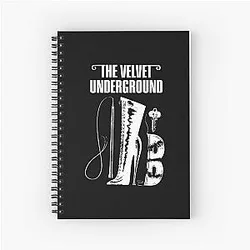 The Velvet Underground Book Retro Tees Spiral Notebook