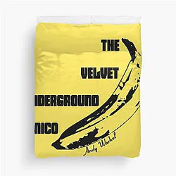 The Velvet Underground Nico Stenciled Banana Duvet Cover