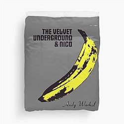 Andy Warhol's The Velvet Underground famous banana design Duvet Cover