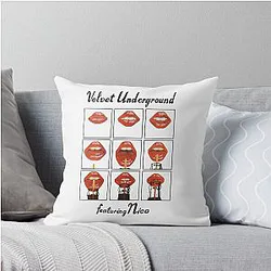 The Velvet Underground Rock Band Featuring Nico Throw Pillow