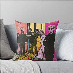 Andy Warhol and the Velvet Underground Throw Pillow